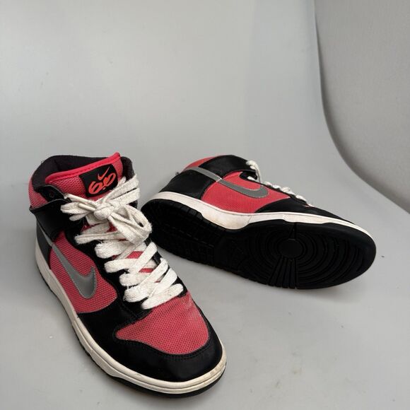 Nike 6.0 Dunk High Women’s 8.5 2011 Black Satin Hot Pink Black - Picture 13 of 16